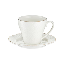 Filiżanka do kawy porcelanowa 170 ml ze spodkiem LORETTA