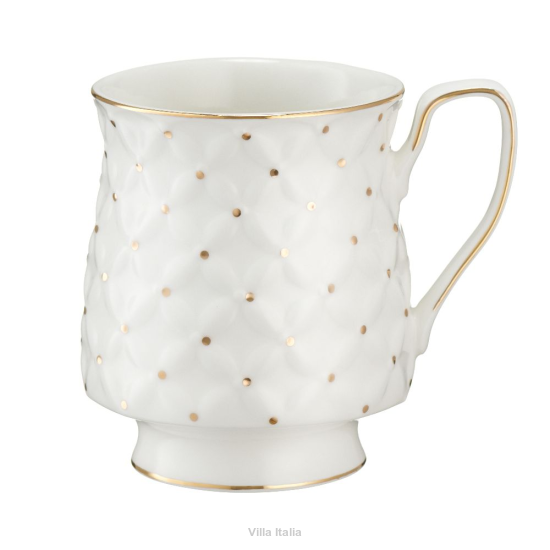 elegancki kubek porcelanowy ze złotem