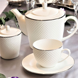 Spodek pod filiżankę porcelanowy 16,5 cm BARI PLATIN 5