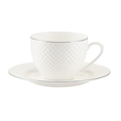 Spodek pod filiżankę porcelanowy 16,5 cm BARI PLATIN 1