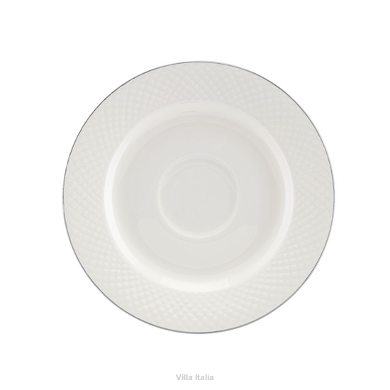 Spodek pod filiżankę porcelanowy 16,5 cm BARI PLATIN