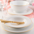 Talerz płytki obiadowy porcelanowy 27 cm OPERA GOLD 6