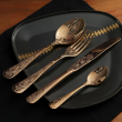 Zestaw sztućców na 6 osób 24 elementy ANTIQUE COPPER 8