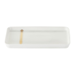 Talerz do ciasta Półmisek prostokątny porcelanowy 25 x 15 cm GAJA 1