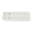 Talerz do ciasta Półmisek prostokątny porcelanowy 25 x 15 cm GAJA 1