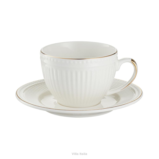 Elegancka filiżanka porcelanowa do serwowania herbaty Villa Italia
