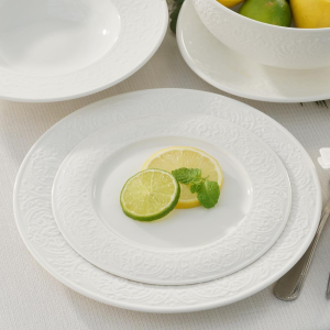 Serwis obiadowo kawowy na 12 osób porcelanowy GLORIETTA