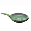 Patelnia granitowa 30 cm TRESTELLE zielona 3