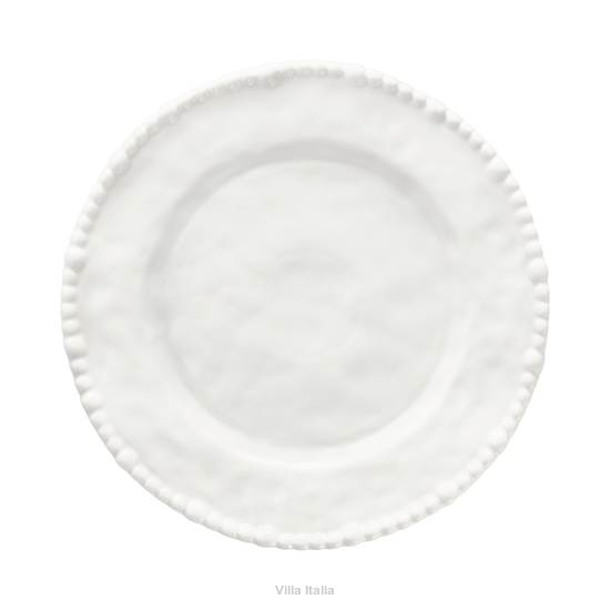 Talerz do ciasta porcelanowy 26 cm MESTIERE WHITE