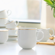 Kubek do kawy herbaty 350 ml porcelanowy PLUS GOLD 1