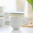 Kubek do kawy herbaty 350 ml porcelanowy PLUS GOLD 1