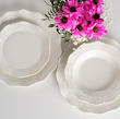 Serwis obiadowy porcelanowy w stylu retro