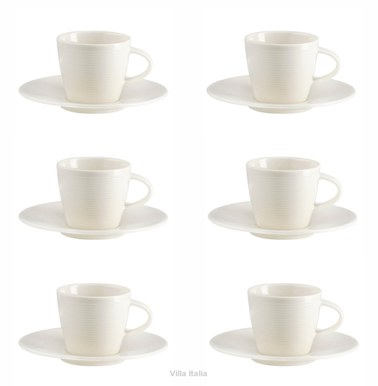 Komplet filiżanek do espresso białych