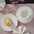 Zestaw do ciasta z paterą na 6 osób porcelanowy TIFFANY 10