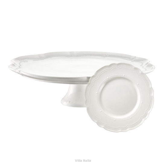 elegancki zestaw do ciasta porcelanowy na 6 osób