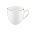 Filiżanka do espresso porcelanowa 100 ml ze spodkiem BOSTON Gold 1