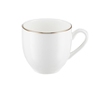 Filiżanka do espresso porcelanowa 100 ml ze spodkiem BOSTON Gold 1