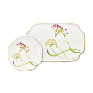 Zestaw do ciasta porcelanowy na 6 osób z paterą AROMA di FRESIA