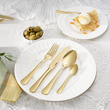 Zestaw sztućców na 12 osób 60 elementów SLIM GOLD 3