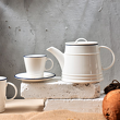 Filiżanka do kawy 120 ml ze spodkiem porcelanowa NOSTALGIA 4