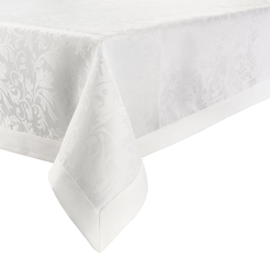 Obrus biały 140 x 240 cm żakardowy RITA