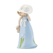 figurka porcelanowa dziewczynka w niebieskiej sukience