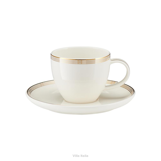 elegancka filiżanka do espresso ze złotym wzorem