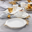 ekskluzywny komplet talerzy deserowych porcelanowy na 6 osób Villa Italia