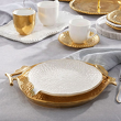 porcelanowy komplet talerzy deserowych na 6 osób elegancki