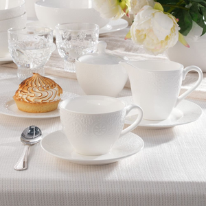 Serwis do herbaty lub kawy porcelanowy na 6 osób FLORENTINA