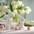 Zajączki wielkanocne porcelanowe 2 sztuki LAURA 1