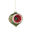 Bombka z reflektorem zielona 8,5 cm 5