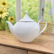 Dzbanek do herbaty porcelanowy 1,2litra HATTY PLATIN 2