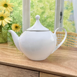 Dzbanek do herbaty porcelanowy 1,2litra HATTY PLATIN 2