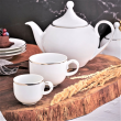 Dzbanek do herbaty porcelanowy 1,2litra HATTY PLATIN 3