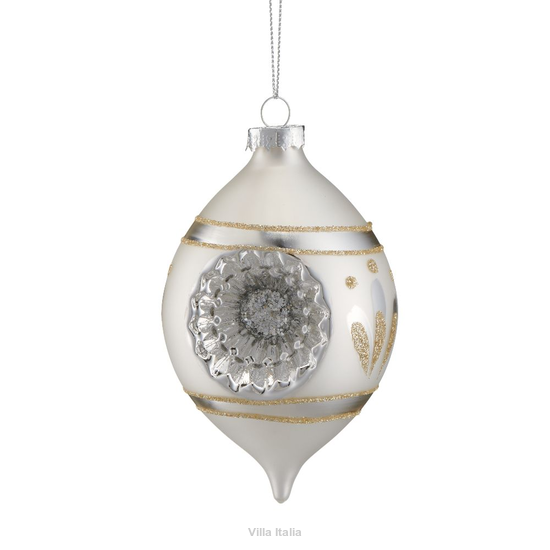 bombka na choinke srebrna
