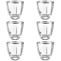 Zestaw szklanek kryształowych 6 sztuk DESIRE Platino