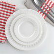 Serwis kawowy porcelanowy na 12 osób MESYNA White 2