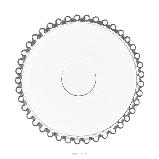 Spodek pod filiżankę szklaną 13 cm CARSO