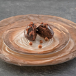 Talerz do ciasta szklany 33 cm AMANDA Brown  1
