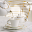 Serwis kawowy porcelanowy na 12 osób NAOMI GOLD 8