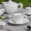 Serwis kawowy porcelanowy na 12 osób NAOMI GOLD 14