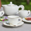Serwis kawowy porcelanowy na 12 osób NAOMI GOLD 16