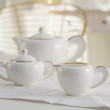 Serwis kawowy porcelanowy na 12 osób NAOMI GOLD 1