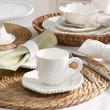 Komplet filiżanek porcelanowych 200 ml 6 sztuk MESTIERE WHITE 6
