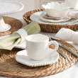 Elegancka filiżanka 200 ml z porcelany do serwowania napojów