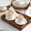 Nowoczesne filiżanki z porcelany do serwowania kawy