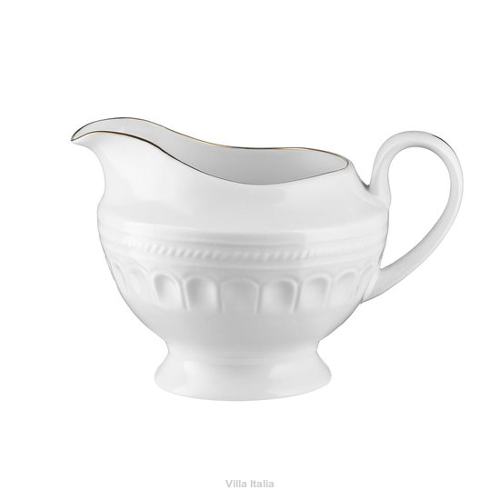 dzbanuszek na mleko z porcelany kostnej