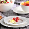 Serwis obiadowy porcelanowy na 12 osób BARI PLATIN 1
