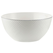 duża miska na sałatkę. porcelana z platyną